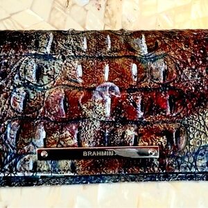 Brahmin Crocodile Embossed Wallet